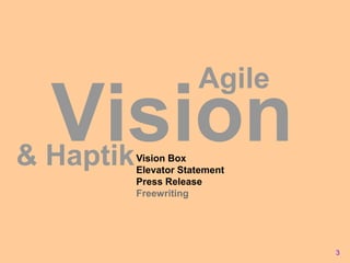 AgileVision& HaptikVision BoxElevator StatementPress ReleaseFreewriting