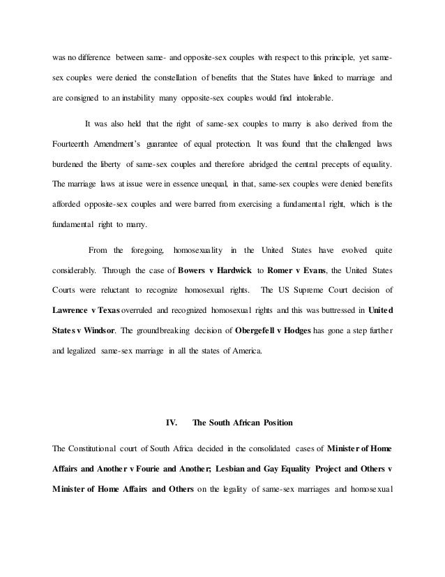 Lesbian and gay equality project v minister of home affairs Lesbian and gay equality project v minister of home affairs