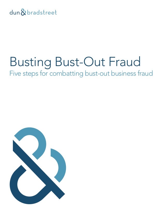 Bust Out Business Fraud Brochure May 2015