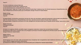 Pasal 17
(1) Untuk melakukan evaluasi dibentuk:
a. Komite Nasional Penilai Obat Tradisional; dan
b. Tim Penilai Keamanan, Khasiat/Manfaat, dan Mutu.
(2) Pembentukan, Tugas dan Fungsi Komite Nasional Penilai Obat Tradisional dan Tim Penilai Keamanan, Khasiat/Manfaat, dan
Mutu sebagaimana dimaksud pada ayat (1) ditetapkan dengan Peraturan Kepala Badan.
Bagian Ketiga
Pemberian Izin Edar
Pasal 18
(1) Kepala Badan memberikan persetujuan berupa izin edar atau penolakan registrasi berdasarkan rekomendasi yang diberikan
oleh Tim Penilai Keamanan, Khasiat/Manfaat, dan Mutu, dan/atau Komite Nasional Penilai Obat Tradisional.
(2) Kepala Badan melaporkan pemberian izin edar sebagaimana dimaksud pada ayat (1) kepada Menteri setiap 1 (satu) tahun sekali.
Bagian Keempat
Peninjauan Kembali
Pasal 19
(1) Dalam hal registrasi ditolak, pendaftar dapat mengajukan keberatan melalui tata cara peninjauan kembali.
(2) Ketentuan lebih lanjut mengenai tata cara pengajuan peninjauan kembali sebagaimana dimaksud pada ayat (1) ditetapkan
dengan Peraturan Kepala Badan.
Bagian Kelima
Pelaksanaan Izin Edar
Pasal 20
(1) Pemegang nomor izin edar wajib memproduksi atau mengimpor dan mengedarkan obat tradisional selambat-lambatnya 1 (satu)
tahun setelah tanggal persetujuan dikeluarkan.
(2) Pelaksanaan ketentuan sebagaimana dimaksud pada ayat (1) dilaporkan kepada Kepala Badan.
 