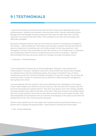 Clear Construction QLD - Capability Statement3 | PDF
