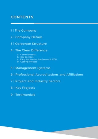 Clear Construction QLD - Capability Statement3 | PDF