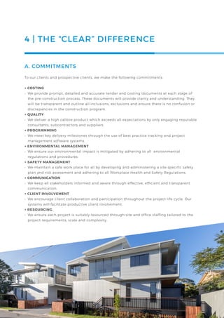 Clear Construction QLD - Capability Statement3 | PDF