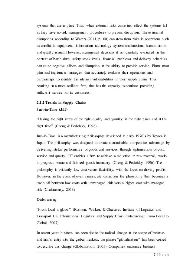 effects of supply chain and logistics on performance 308 wagner and bode and (2) the effect of these disruptions on performance in particular, supply chain risk management activities are only justified if supply chain risks interfere with supply chain performance. effects of supply chain and logistics on performance 308 wagner and bode and (2) the effect of these disruptions on performance in particular, supply chain risk management activities are only justified if supply chain risks interfere with supply chain performance.