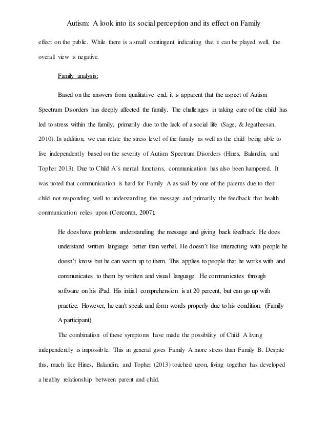 autism research papers