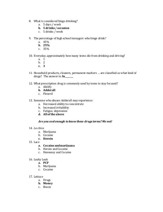 5 Group General Knowledge Quiz