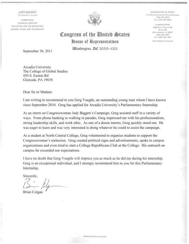 congressional recommendation letter brian colgan judy congressional letter of recommendation sample