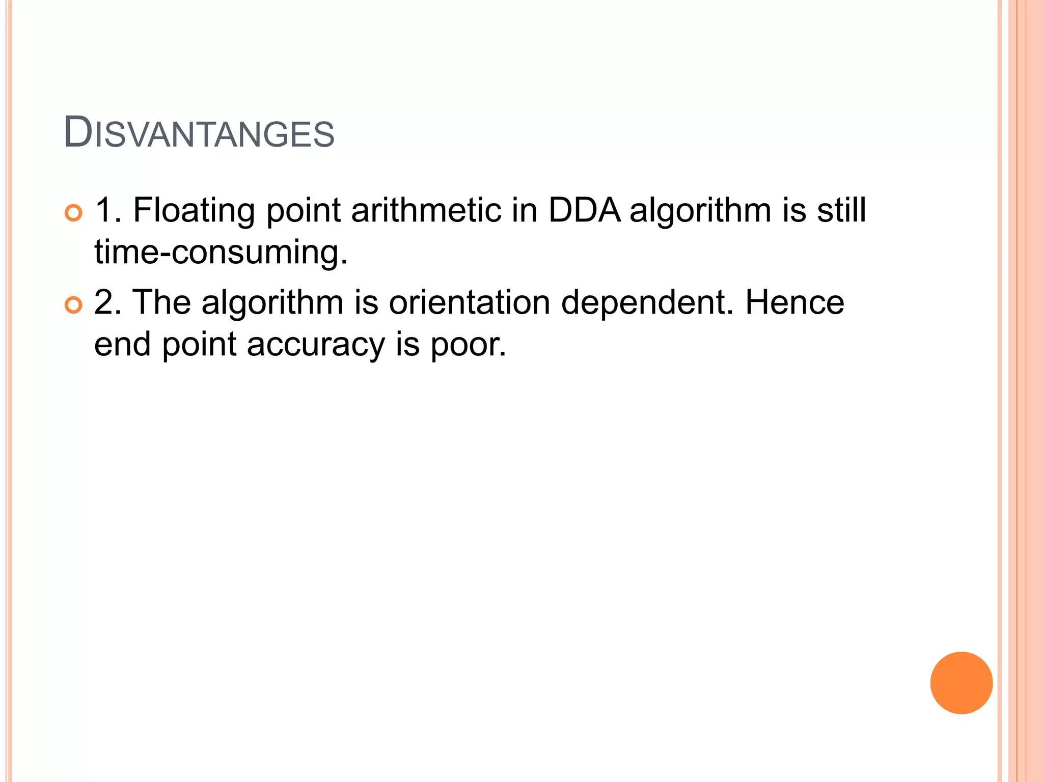 Dda algorithm | PPTX | Graphics Software | Computer Software and ...