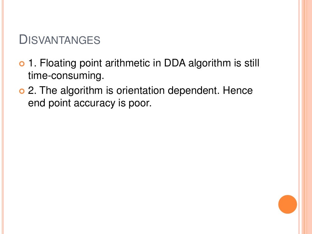 Dda algorithm