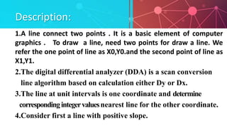 DDA (digital differential analyzer) | PPT