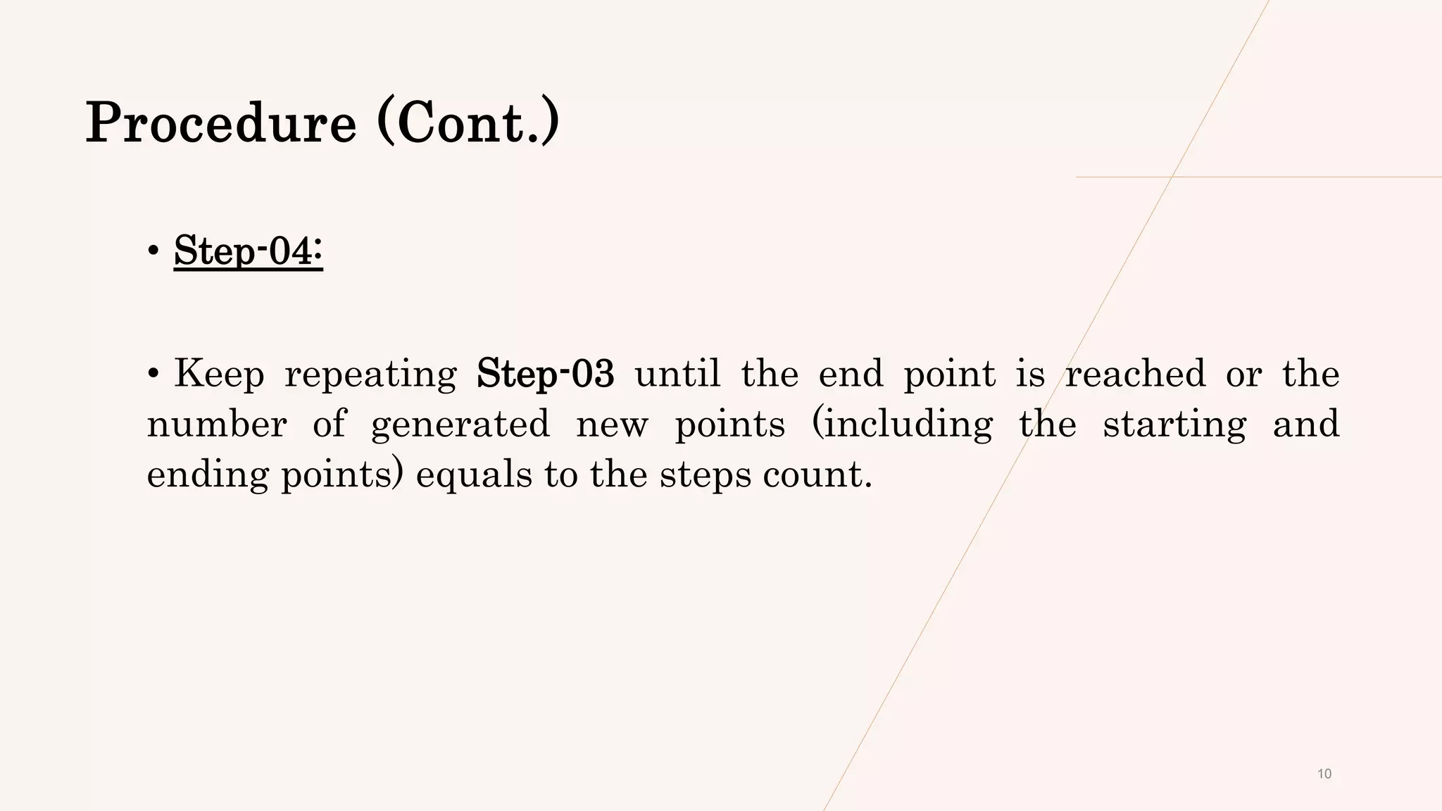 DDA (Digital Differential Analyzer ) Line Drawing Algorithm.pptx ...