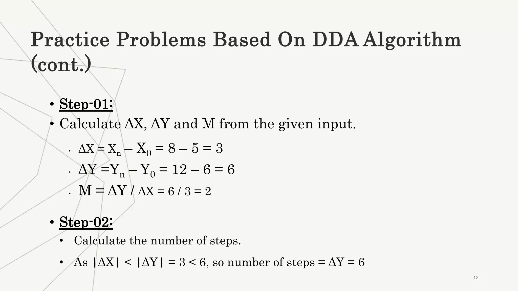 DDA (Digital Differential Analyzer ) Line Drawing Algorithm.pptx