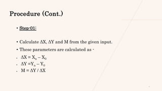 DDA (Digital Differential Analyzer ) Line Drawing Algorithm.pptx