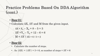 DDA (Digital Differential Analyzer ) Line Drawing Algorithm.pptx