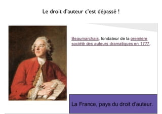 9 
Le droit d’auteur c’est dépassé ! 
 