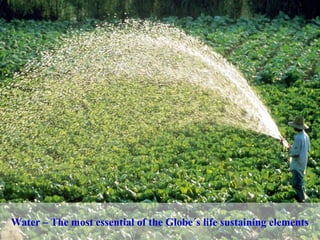 GLOBAL INTERNATIONAL
WATERS ASSESSMENT
Water – The most essential of the Globe´s life sustaining elements
 