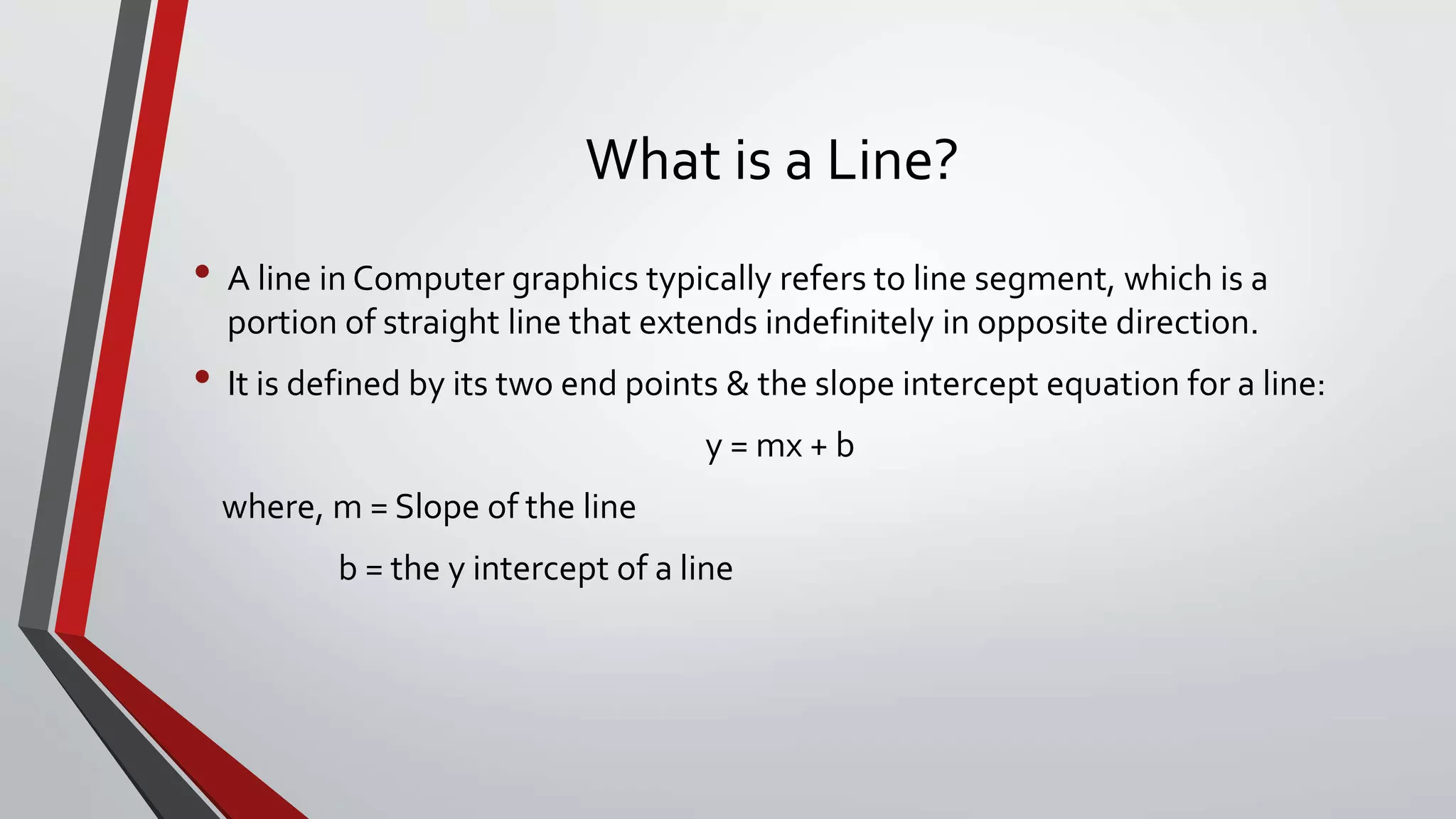 Dda line algorithm presentatiion | PPT