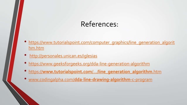Dda line algorithm presentatiion | PPTX | Computing | Technology ...