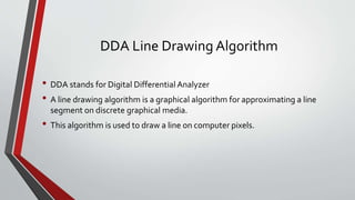 Dda line algorithm presentatiion | PPT
