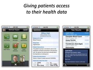Health data fluid and secure 
 