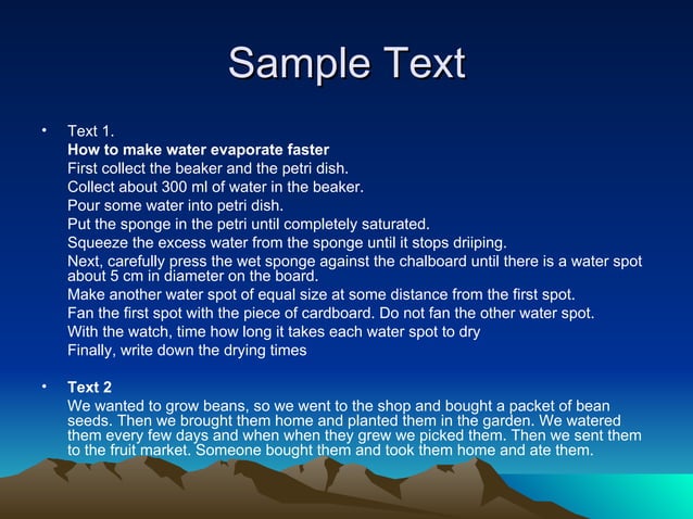 Writing a Procedure Text | PPT