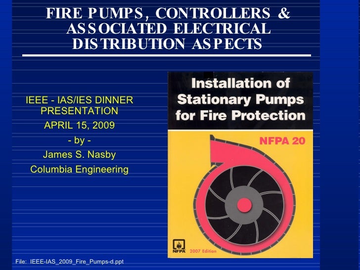 fire pumps controllers associated