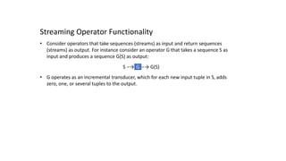 Stream Operators Data Stream Management | PPTX