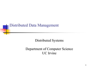Distributed Database Management System - Introduction | PPT