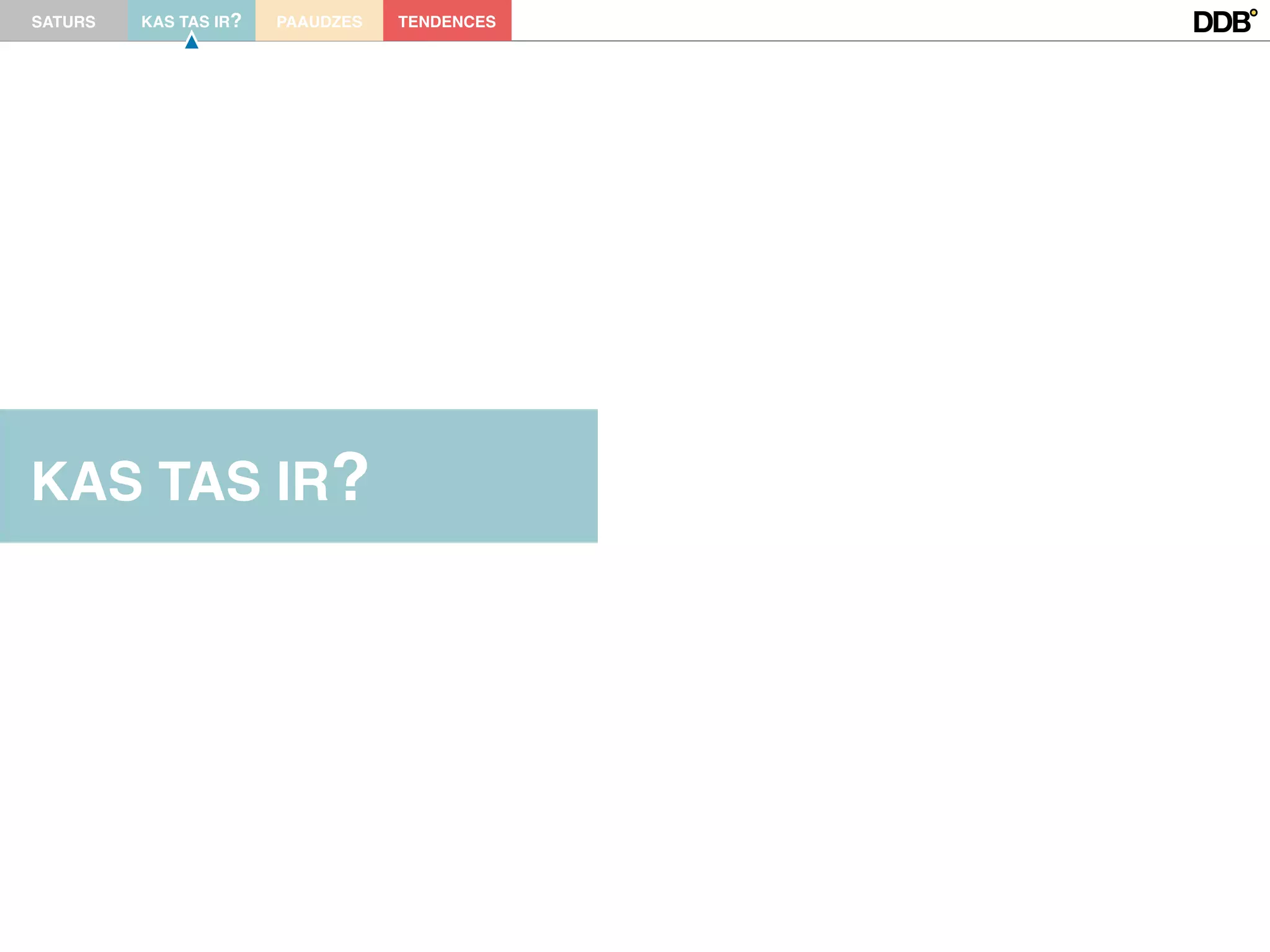 SATURS   KAS TAS IR?   PAAUDZES   TENDENCES




KAS TAS IR?
 