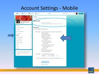 Copyright © 2018 Interactive Connections
Account Settings - Mobile
 