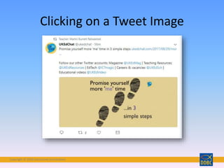 Copyright © 2018 Interactive Connections
Clicking on a Tweet Image
 