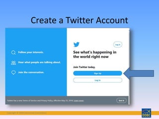 Copyright © 2018 Interactive Connections
Create a Twitter Account
 