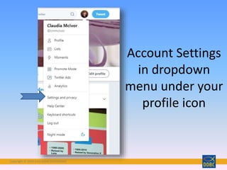 Copyright © 2018 Interactive Connections
Account Settings
in dropdown
menu under your
profile icon
 