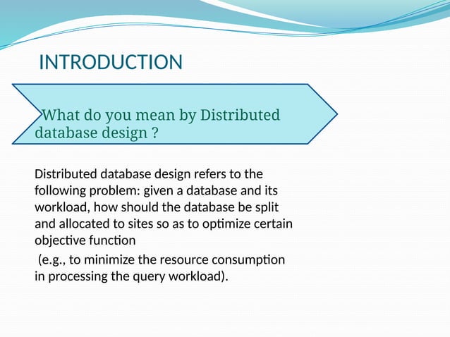 Distributed database management system design issues | PPT
