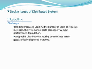 Distributed database management system design issues | PPTX