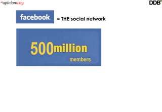 = THE social network




500        members
 