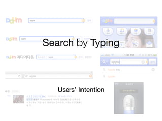 Search by Typing



   Users Intention
 