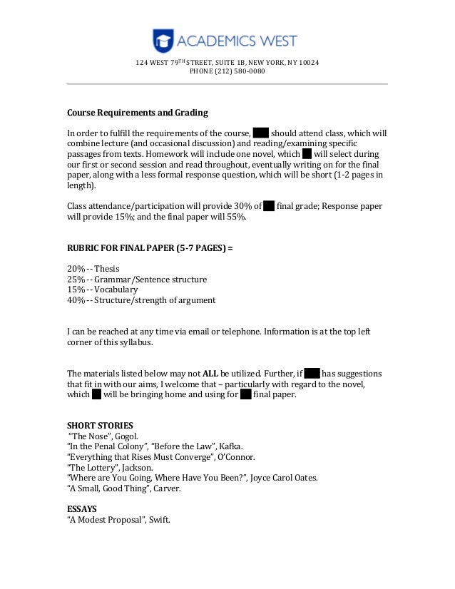 Analysis of a novel essay