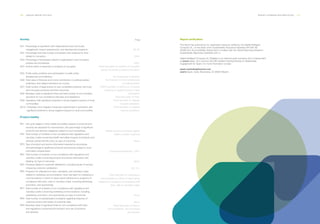 160 ___ ANNUAL REPORT 2013-2014 REPORT COVERAGE AND INDICATORS ___ 161
Neither product has impact against
health os safety of persons
None.
Operational handbooks. 100%.
None.
122, 151.
There has been no marketing or
communications in which to report about
adherence to programs of compliance with
laws, rules or voluntary codes.
None.
None.
There have been no fines or
non-compliance. use of products
and services.
Product liability.
RP1- Life cycle stages in which health and safety impacts of products and
services are assessed for improvement, and percentage of significant
products and services categories subject to such procedures.
PR2- Total number of incidents of non-compliance with regulations and
voluntary codes concerning health and safety impacts of products and
services during their life cycle, by type of outcomes.
RP3- Type of product and service information required by procedures,
and percentage of significant products and services subject to such
information requirements.
RP4- Total number of incidents of non-compliance with regulations and
voluntary codes concerning product and service information and
labeling, by type of outcomes.
RP5- Practices related to customer satisfaction, including results of surveys
measuring customer satisfaction.
RP6- Programs for adherence to laws, standards, and voluntary codes
related to marketing communications, there has been no marketing or
communications in which to report about adherence to programs of
compliance with laws, rules or voluntary codes. including advertising,
promotion, and sponsorship.
RP7- Total number of incidents of non-compliance with regulations and
voluntary codes concerning marketing communications, including
advertising, promotion, and sponsorship by type of outcomes.
RP8- Total number of substantiated complaints regarding breaches of
customer privacy and losses of customer data.
RP9- Monetary value of significant fines for non-compliance with laws
and regulations concerning the provision and use of products
and services.
Page
39, 40.
100%.
100%.
There have been no incidents of corruption
during The period covered by the report.
No involvement in lobbying.
No financial or in-kind contributions
to political parties.
There have been no actions for monopoly
practices or against the laws of free.
competition.
There have been no fines.
There has been no negative
Impacts operations.
There has been no negative
Impacts operations.
Society.
SO1- Percentage of operations with implemented local community
engagement, impact assessments, and development programs.
SO2- Percentage and total number of business units analyzed for risks
related to corruption.
SO3- Percentage of employees trained in organization's anti-corruption
policies and procedures.
SO4- Actions taken in response to incidents of corruption.
SO5- Public policy positions and participation in public policy
development and lobbying.
SO6- Total value of financial and in-kind contributions to political parties,
politicians, and related institutions by country.
SO7- Total number of legal actions for anti-competitive behavior, anti-trust,
and monopoly practices and their outcomes.
SO8- Monetary value of significant fines and total number of non-monetary
sanctions for non-compliance with laws and regulations.
SO9- Operations with significant potential or actual negative impacts on local
communities.
SO10- Prevention and mitigation measures implemented in operations with
significant potential or actual negative impacts on local communities.
Report verification.
The report has achieved an A+ application rating as verified by the Digital Intelligent
Company SL, on the basis of the Sustainability Assurance Standard AA1000 AS
(2008) from AccountAbility stating that it complies with the Global Reporting Initiative’s
Sustainability Reporting Guidelines (G3.1).
Digital Intelligent Company SL (Digitalic) is an external audit company and is independent
of everis Spain, SLU and has the GRI Certified Training Module on Stakeholder
Engagement for Spain. For more information contact:
spain.marketing@everis.com
everis Spain, Avda, Manoteras, 52 28050 Madrid
 