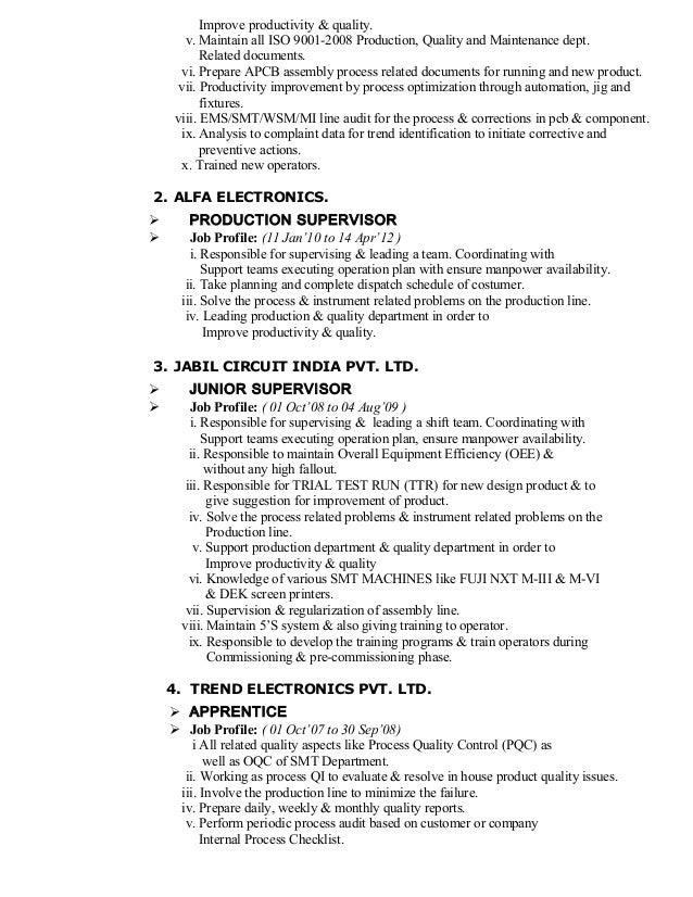 smt operator resume prashant resume smt operator resume prashant resume