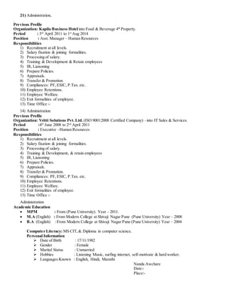 Nanda CV | DOCX