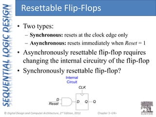 Flip Flops Using Synchronous Reset Combinational Logic Concept Powerpoint Presentation | PPTX