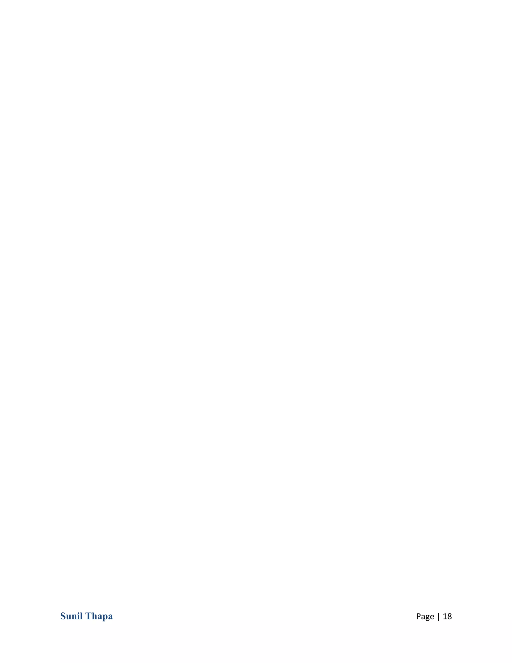Sunil Thapa Page | 18
 