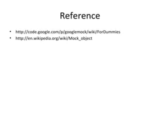 Google mock for dummies | PPT