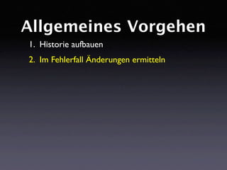DDchange: Fehlerverursachende Änderungen