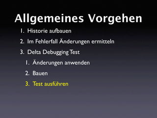 DDchange: Fehlerverursachende Änderungen