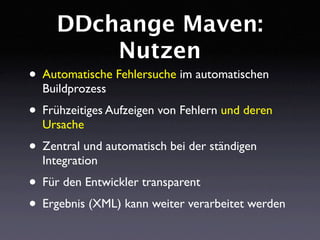 DDchange: Fehlerverursachende Änderungen