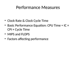Comprehensive Overview of Computer Architecture and Machine ...