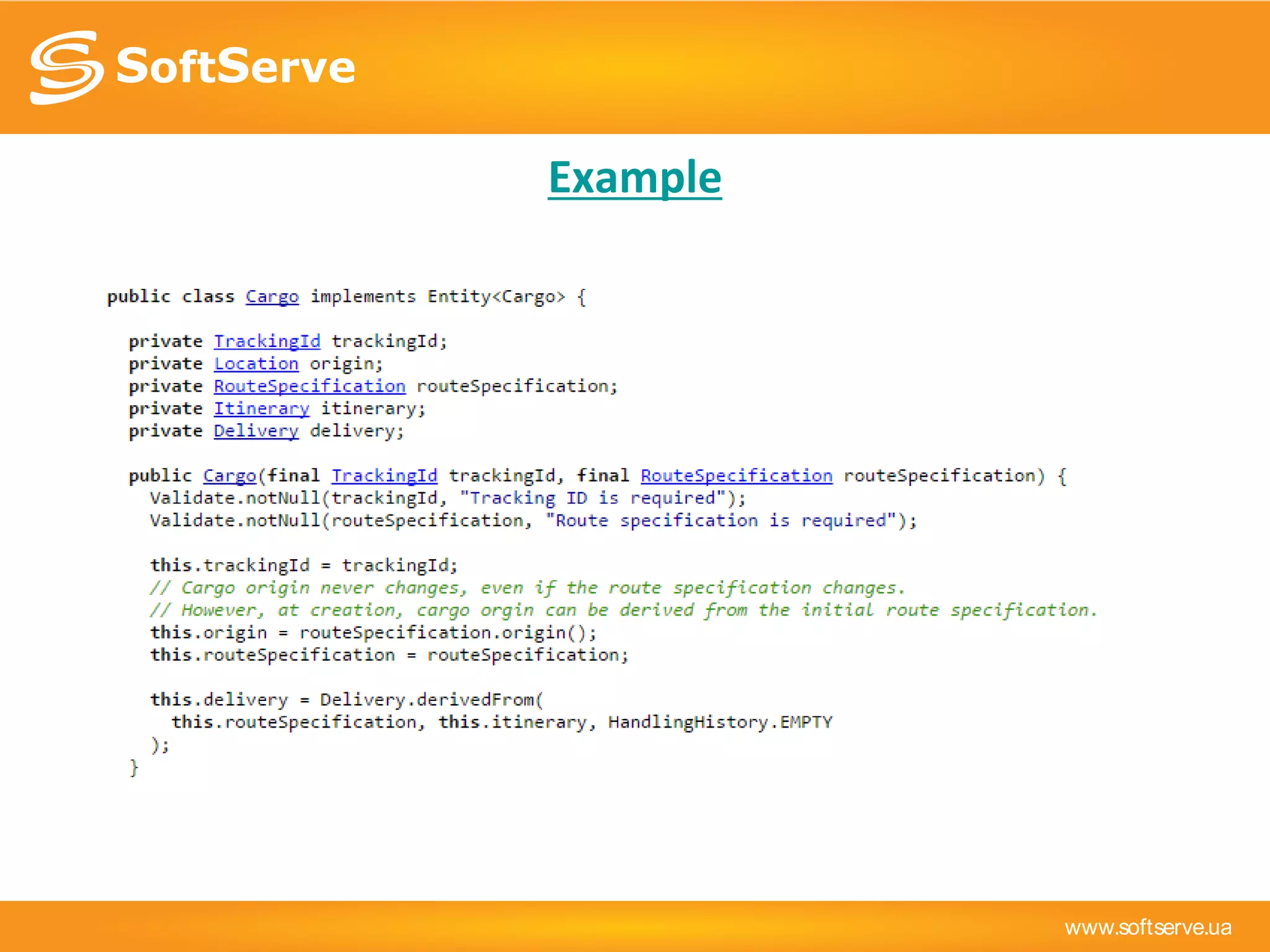 www.softserve.ua
Example
 