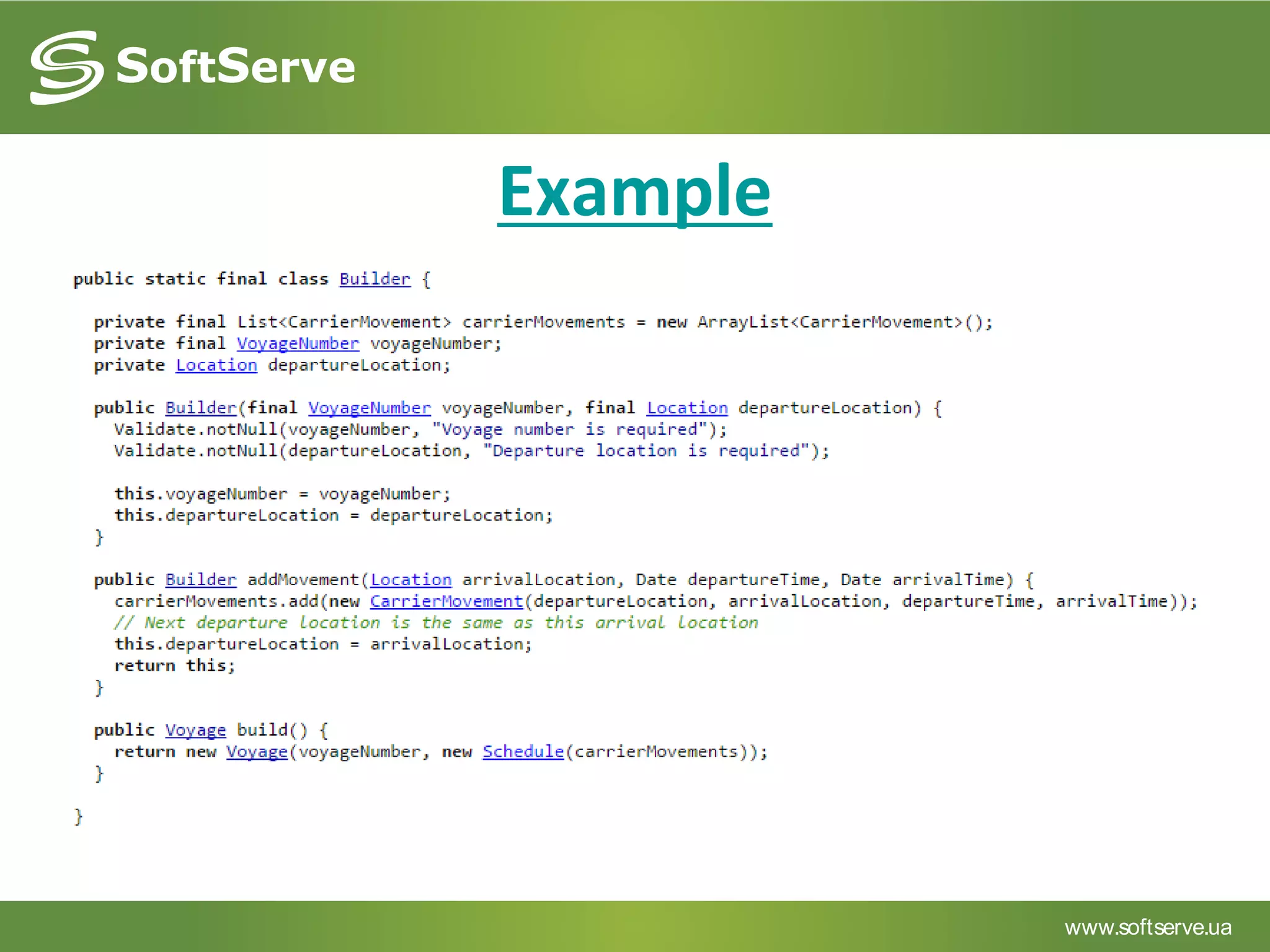 www.softserve.ua
Example
 